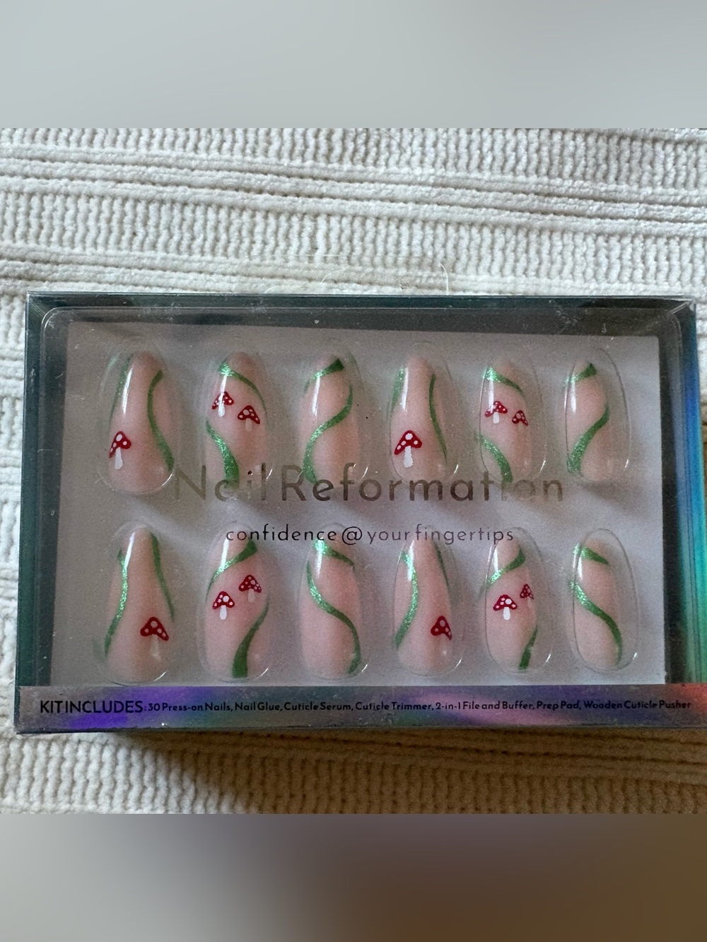 Nail Reformation Pink Mushroom Press-On Nail Set